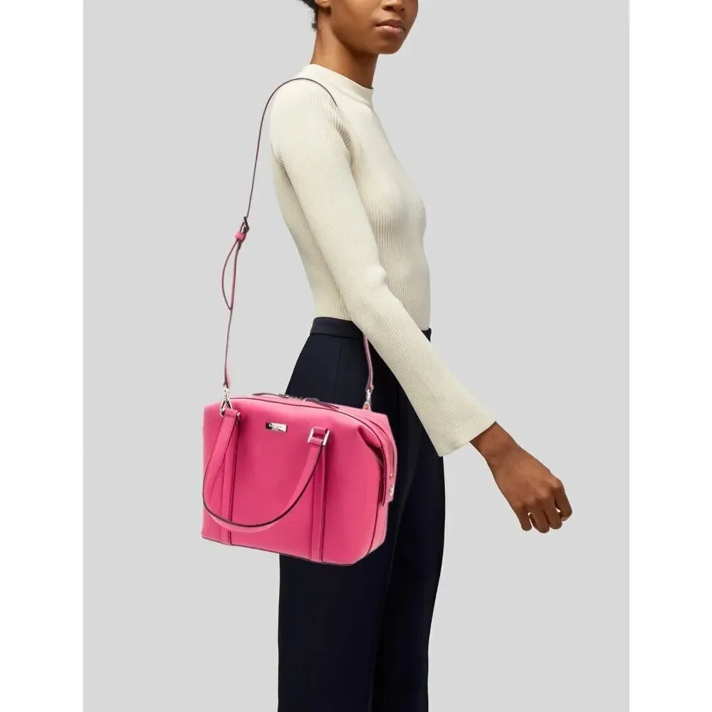 NWT Kate Spade Newbury Lane Alysia Saffiano Green Leather Crossbody Handle Bag
